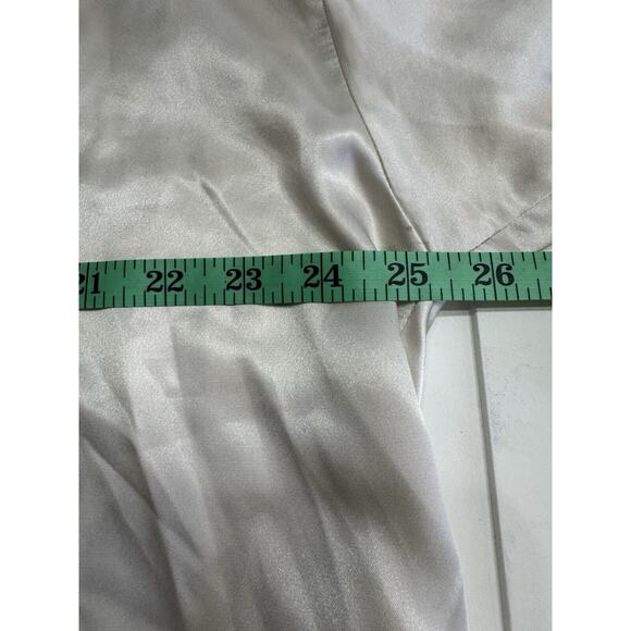 Victoria Secret Pajama Sleep Shirt Cream Oversized Large Button Up Long Sleeve - Picture 4 of 6